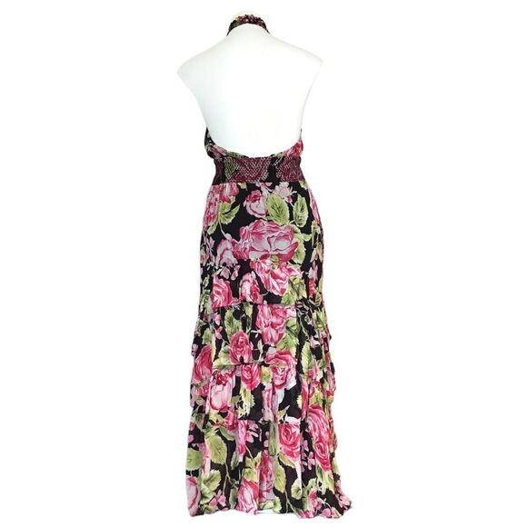 Free People Black Floral In Full Bloom Flowy Maxi Dress New Size XS - Picture 6 of 15
